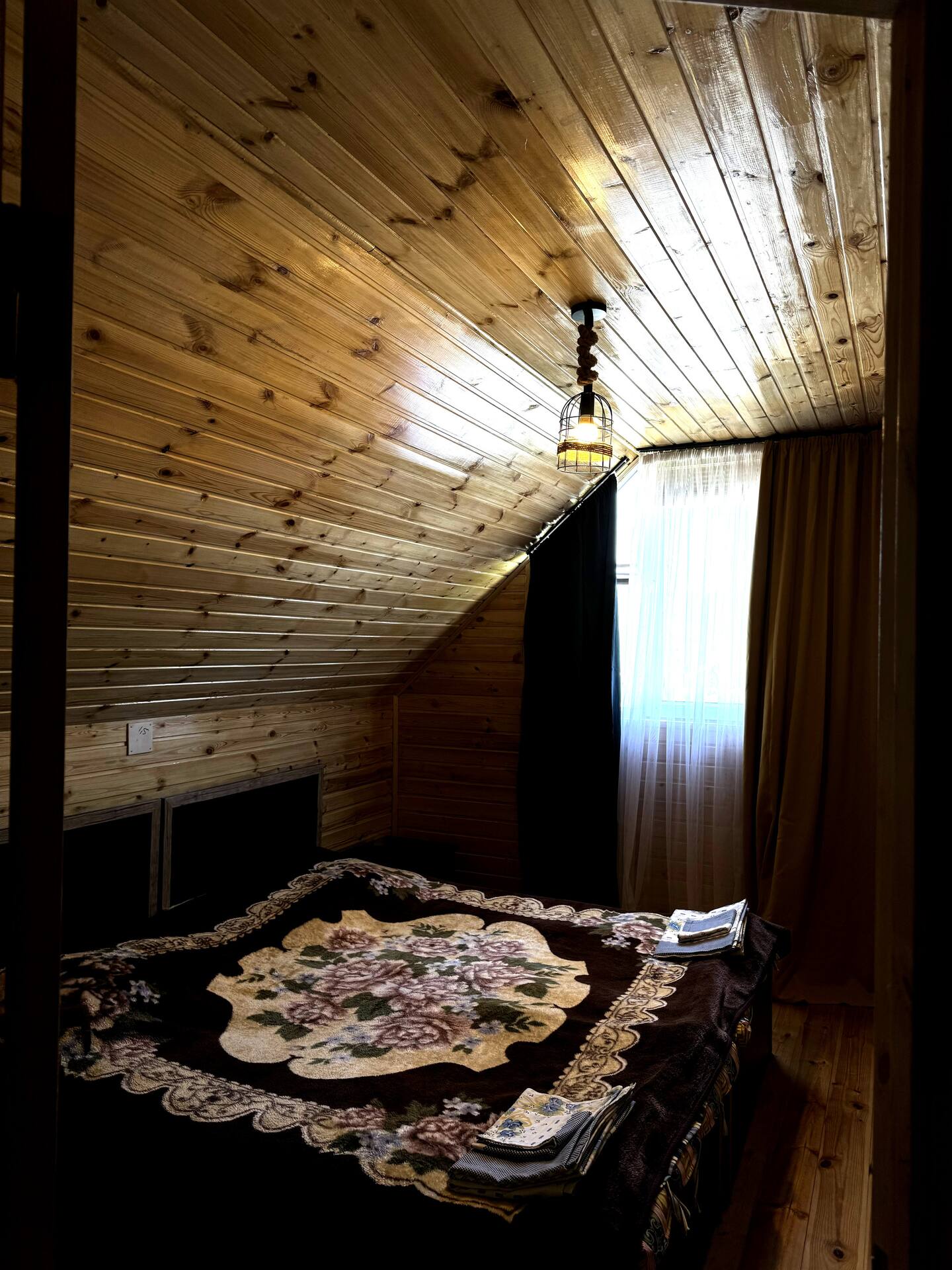 Elegant bedroom at Cotria Cottage